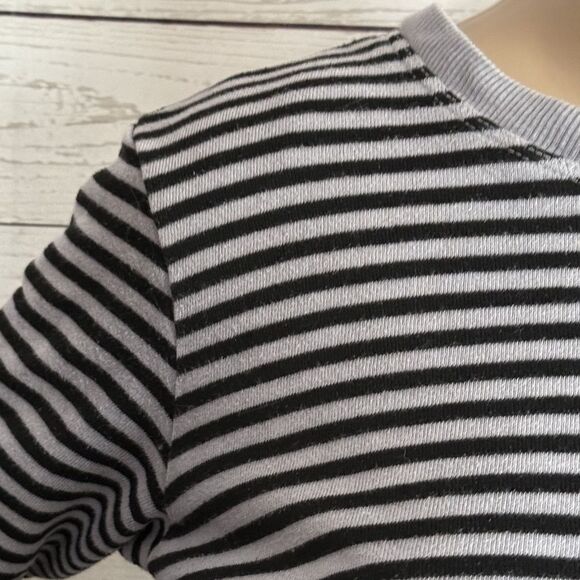Anthropologie Left Of Center Sweatshirt Striped - Picture 3 of 14